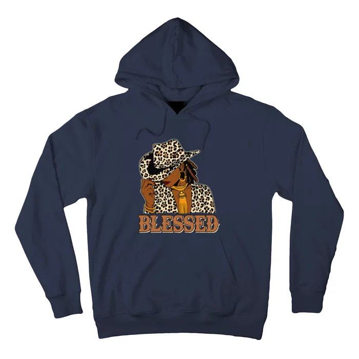 Blessed Black Cow Western Swag African Christian Woman Hoodie