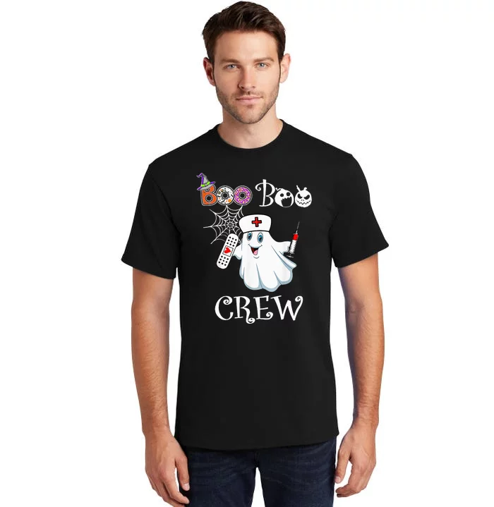 Boo Boo Crew Funny Ghost Paramedic EMT EMS Nurse Halloween Tall T-Shirt