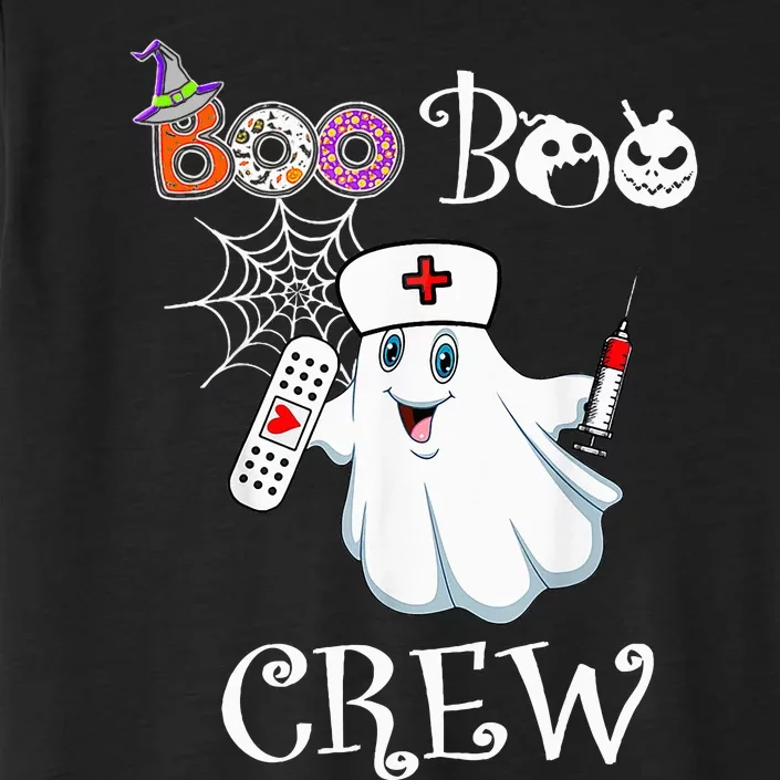 Boo Boo Crew Funny Ghost Paramedic EMT EMS Nurse Halloween ChromaSoft Performance T-Shirt