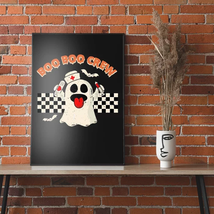 Boo Boo Crew Funny Nurse Ghost Halloween Costume Poster