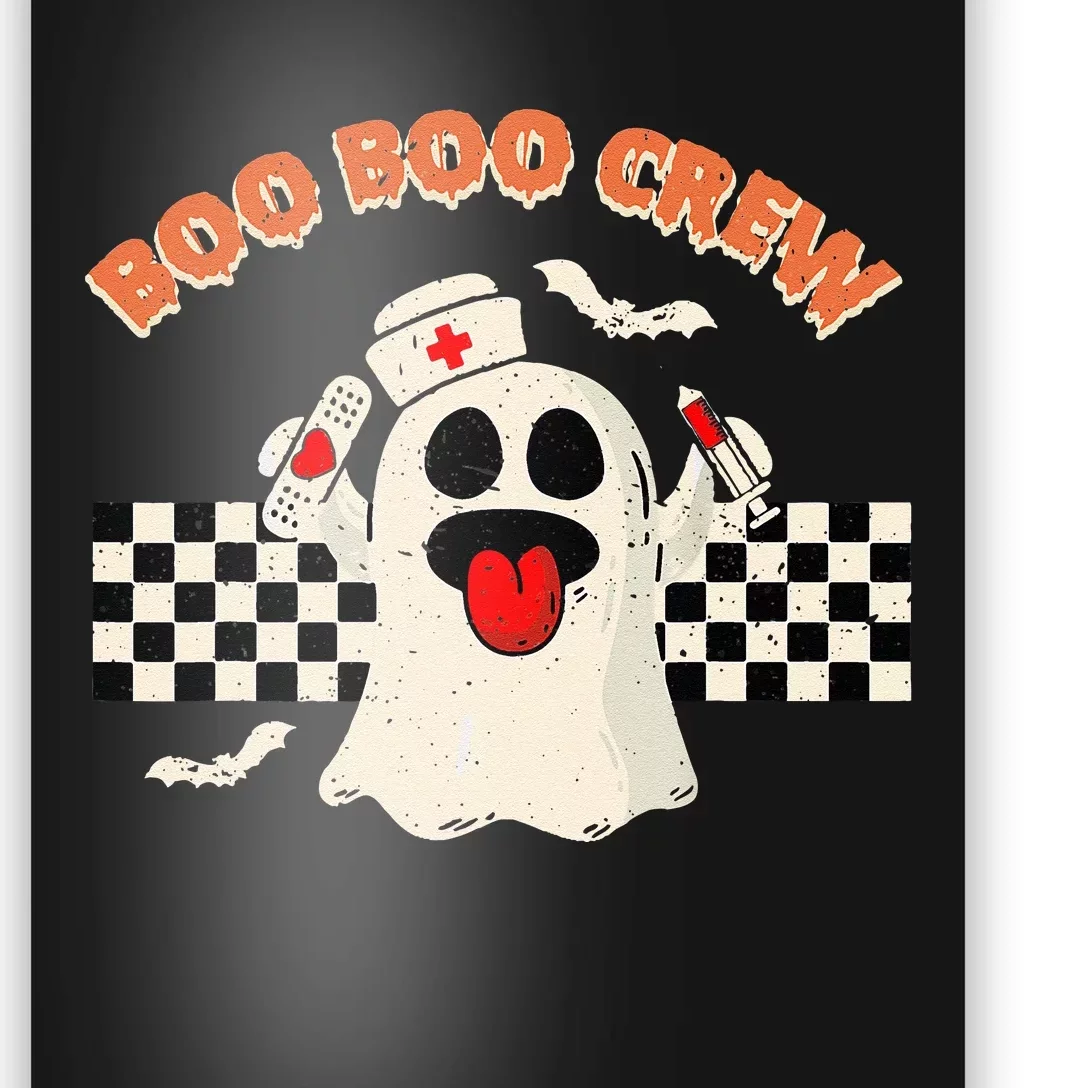 Boo Boo Crew Funny Nurse Ghost Halloween Costume Poster