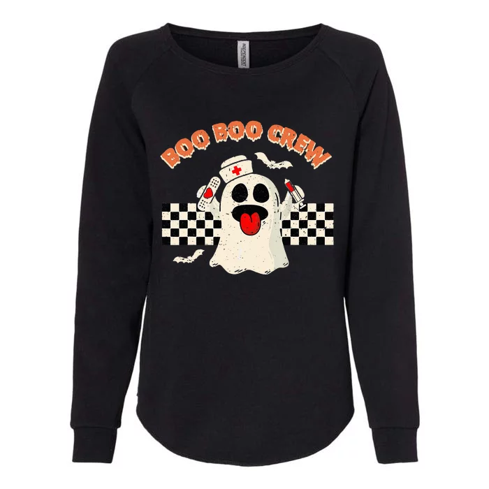 Boo Boo Crew Funny Nurse Ghost Halloween Costume Womens California Wash Sweatshirt