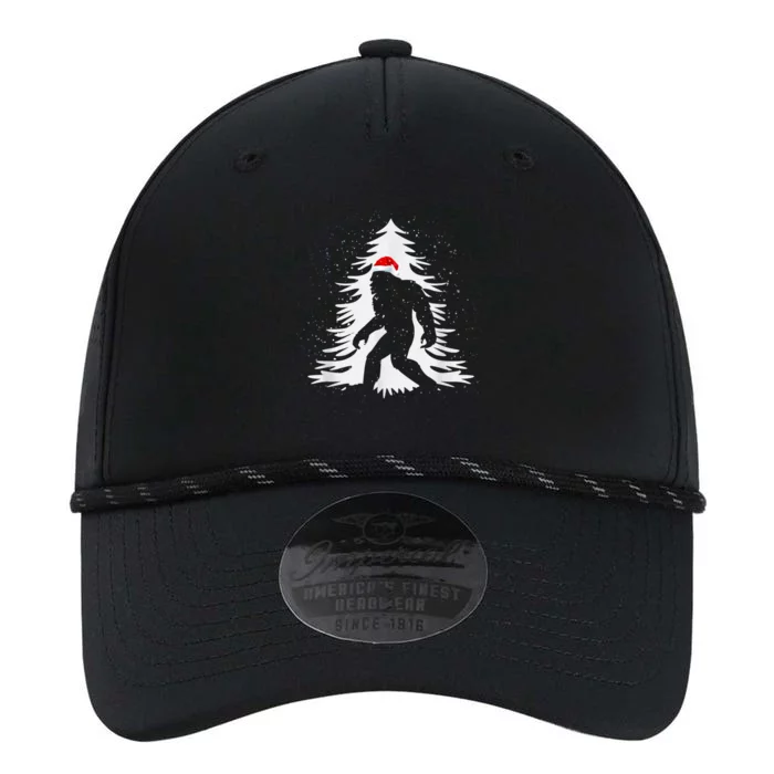 Bigfoot Believe Christmas Tree Sasquatch Santa Funny Bigfoot Performance The Dyno Cap