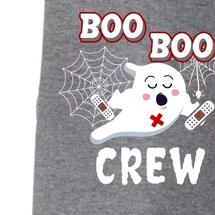 Boo Boo Crew Cute Nurse Ghost Doggie 3-End Fleece Hoodie