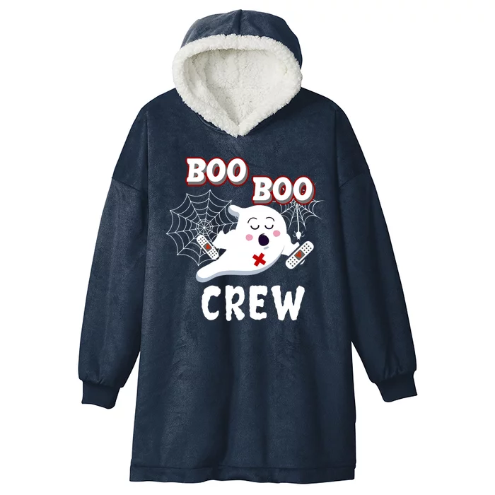 Boo Boo Crew Cute Nurse Ghost Hooded Wearable Blanket