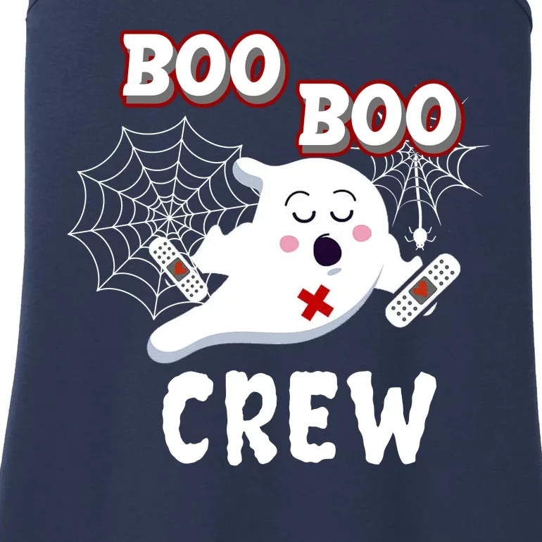 Boo Boo Crew Cute Nurse Ghost Ladies Essential Tank