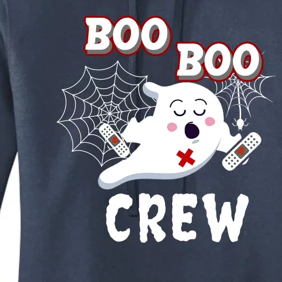 Boo Boo Crew Cute Nurse Ghost Women's Pullover Hoodie