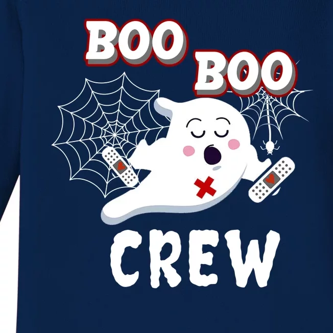 Boo Boo Crew Cute Nurse Ghost Baby Long Sleeve Bodysuit