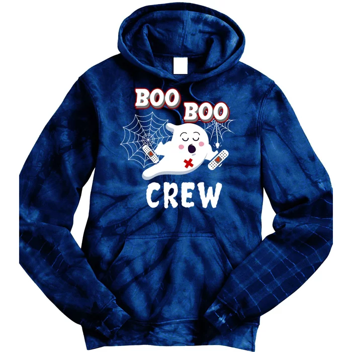 Boo Boo Crew Cute Nurse Ghost Tie Dye Hoodie