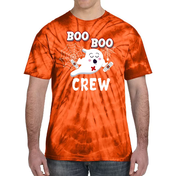 Boo Boo Crew Cute Nurse Ghost Tie-Dye T-Shirt