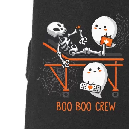 Boo Boo Crew Ghost Doctor Paramedic EMT Nurse Halloween Doggie 3-End Fleece Hoodie