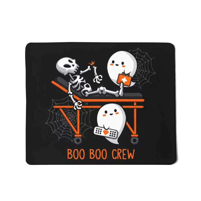 Boo Boo Crew Ghost Doctor Paramedic EMT Nurse Halloween Mousepad