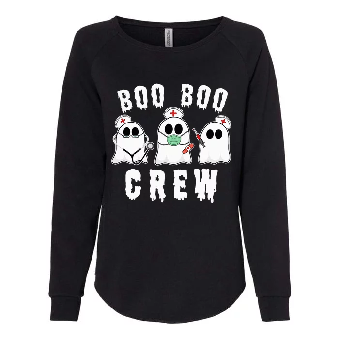 Boo Boo Crew Funny Nurse Halloween Ghost Costume Womens California Wash Sweatshirt