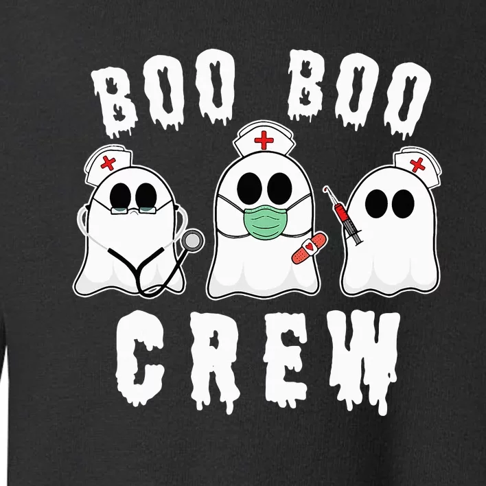 Boo Boo Crew Funny Nurse Halloween Ghost Costume Toddler Sweatshirt