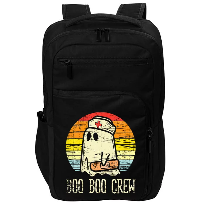 Boo Boo Crew Nurse Halloween Nurses Rn Ghost Gift Impact Tech Backpack