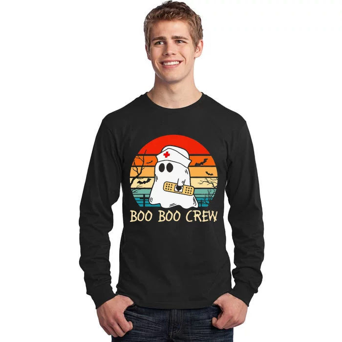 Boo Boo Crew quote Nurse cool Halloween Nurse Costume Tall Long Sleeve T-Shirt