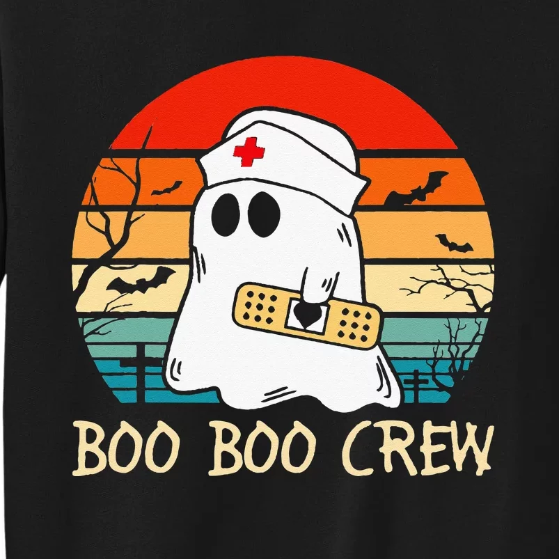 Boo Boo Crew quote Nurse cool Halloween Nurse Costume Tall Sweatshirt