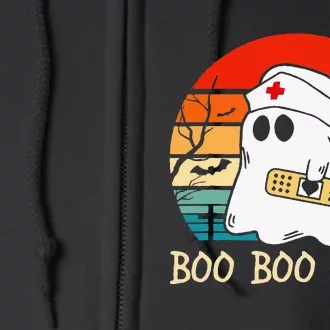 Boo Boo Crew quote Nurse cool Halloween Nurse Costume Full Zip Hoodie