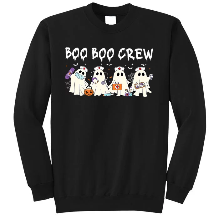 Boo Boo Crew Nurse Funny Halloween Nurse Nursing Tall Sweatshirt