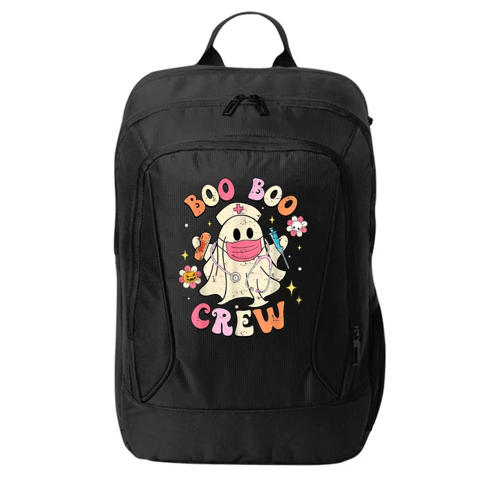 Boo Boo Crew Halloween Ghost Nurse City Backpack