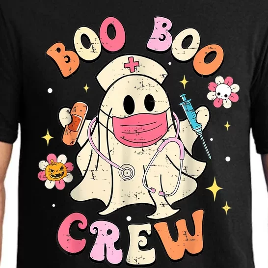 Boo Boo Crew Halloween Ghost Nurse Pajama Set