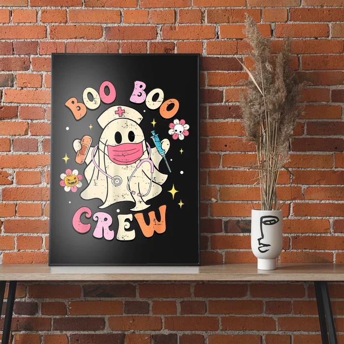 Boo Boo Crew Halloween Ghost Nurse Poster