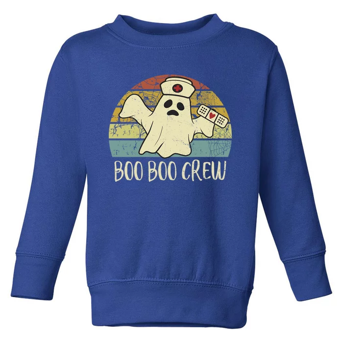 Boo Boo Crew Nurse Cute Gift Funny Ghost Halloween Nurse Gift Toddler Sweatshirt