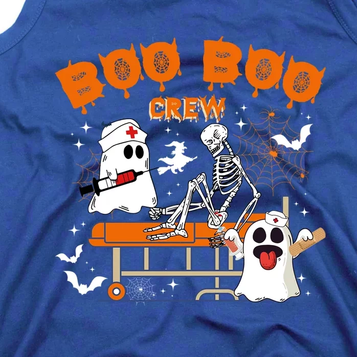 Boo Boo Crew Cute Ghost And Skeleton Paramedic Nurse Halloween Cool Gift Tank Top