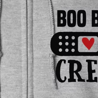 Boo Boo Crew First Aid School Nurse Day Care Teacher Full Zip Hoodie