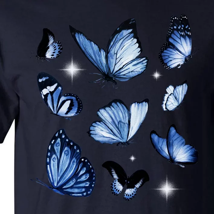 Blue Butterflies Cute Gift Tall T-Shirt