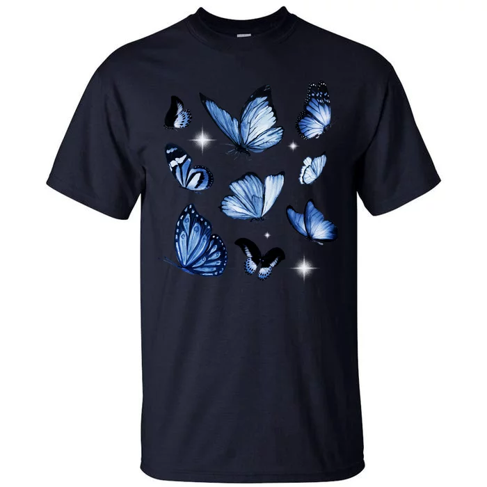 Blue Butterflies Cute Gift Tall T-Shirt