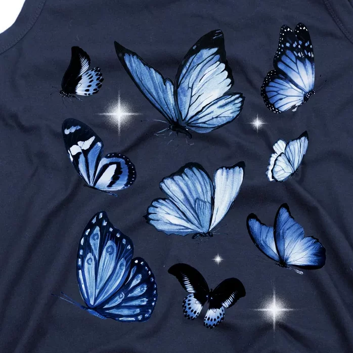 Blue Butterflies Cute Gift Tank Top