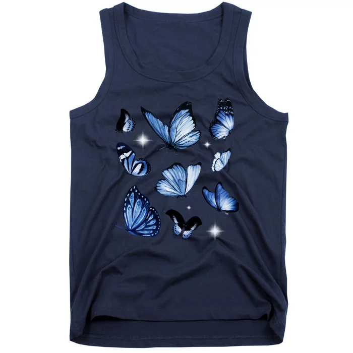 Blue Butterflies Cute Gift Tank Top