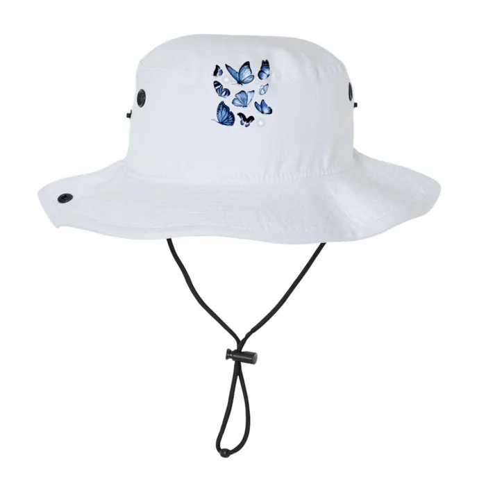 Blue Butterflies Cute Gift Legacy Cool Fit Booney Bucket Hat