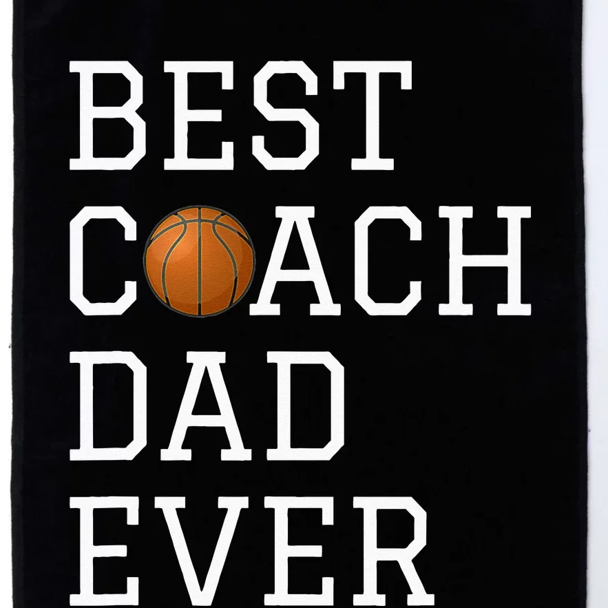 Best Basketball Coach Dad Ever Coaching Fathers Gift Platinum Collection Golf Towel