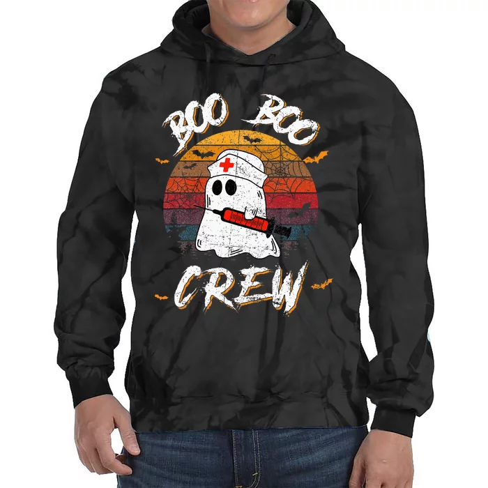 Boo Boo Crew Nurse Halloween Nurse For Tie Dye Hoodie