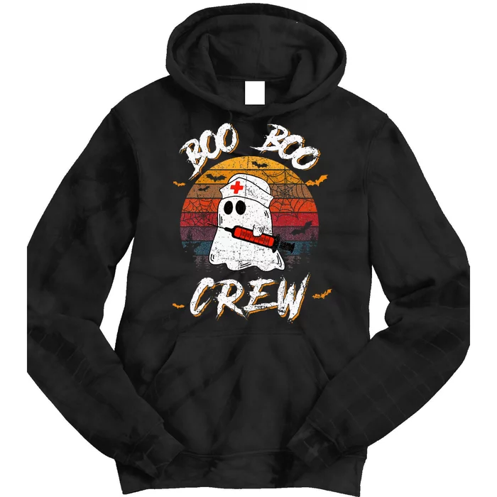 Boo Boo Crew Nurse Halloween Nurse For Tie Dye Hoodie