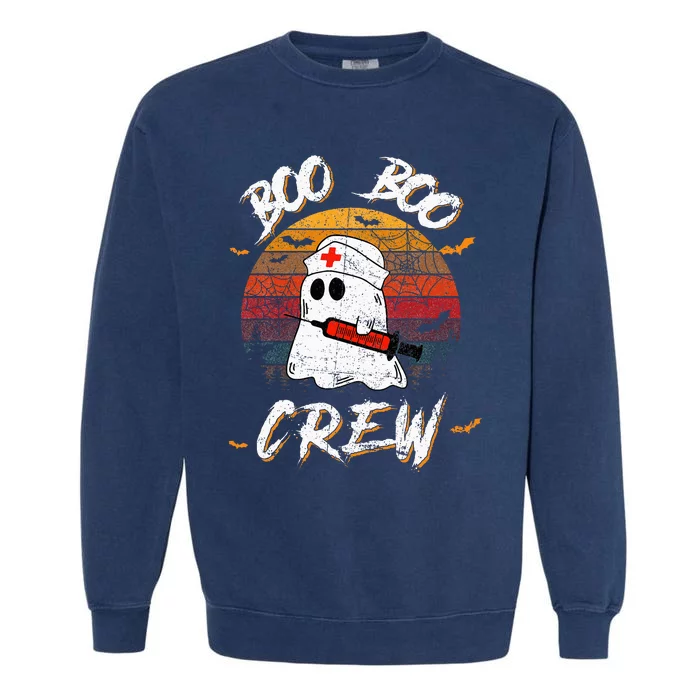 Boo Boo Crew Nurse Halloween Nurse For Garment-Dyed Sweatshirt