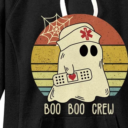 Boo Boo Crew Nurse Happy Halloween Nurse Women's Fleece Hoodie