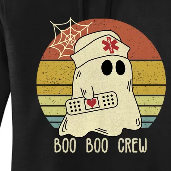 Boo Boo Crew Nurse Happy Halloween Nurse Women's Pullover Hoodie