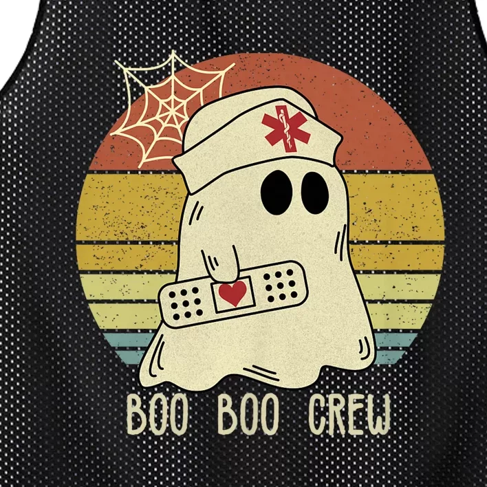 Boo Boo Crew Nurse Happy Halloween Nurse Mesh Reversible Basketball Jersey Tank