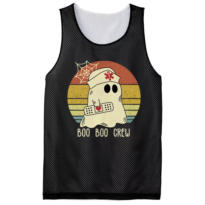 Boo Boo Crew Nurse Happy Halloween Nurse Mesh Reversible Basketball Jersey Tank