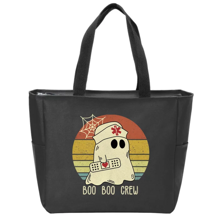 Boo Boo Crew Nurse Happy Halloween Nurse Zip Tote Bag