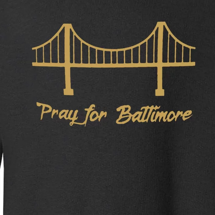 Baltimore Bridge Collapse Toddler Sweatshirt