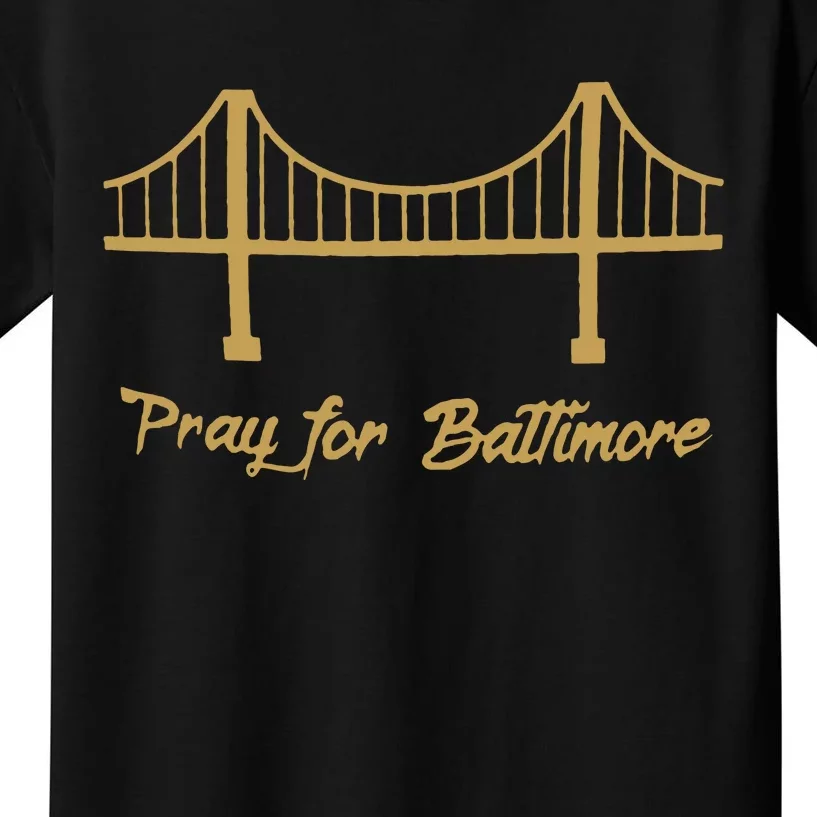 Baltimore Bridge Collapse Kids T-Shirt