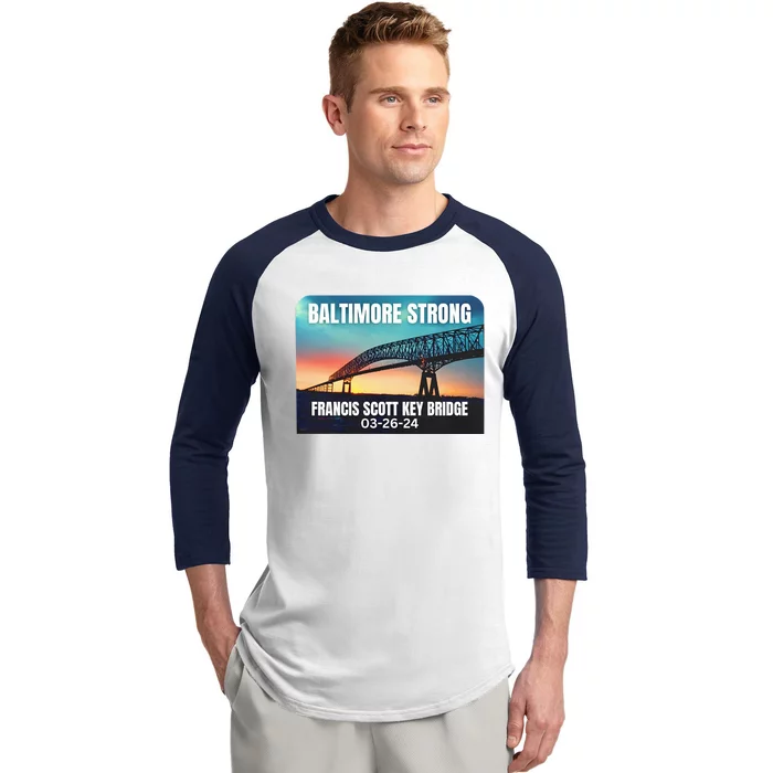 Baltimore Bridge Collapse Baltimore Strong Baseball Sleeve Shirt