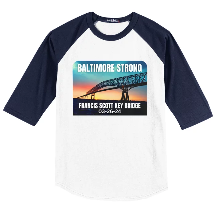 Baltimore Bridge Collapse Baltimore Strong Baseball Sleeve Shirt