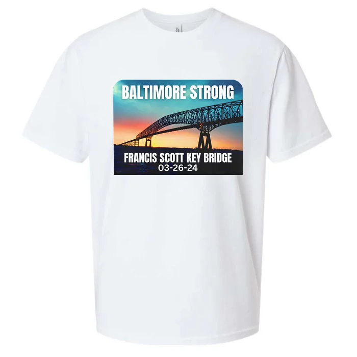 Baltimore Bridge Collapse Baltimore Strong Sueded Cloud Jersey T-Shirt