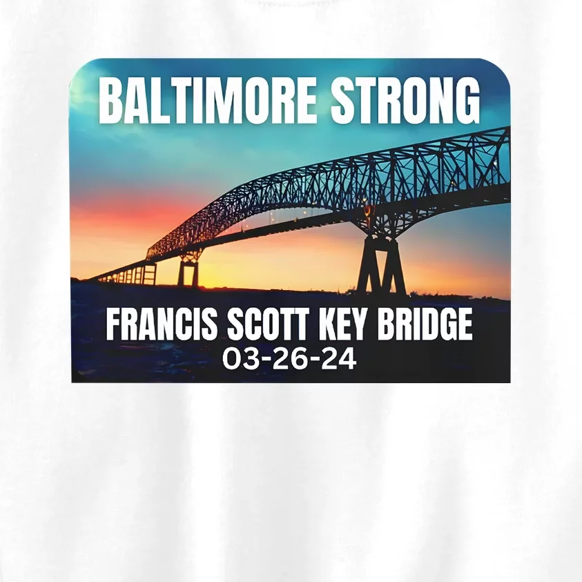 Baltimore Bridge Collapse Baltimore Strong Kids Sweatshirt