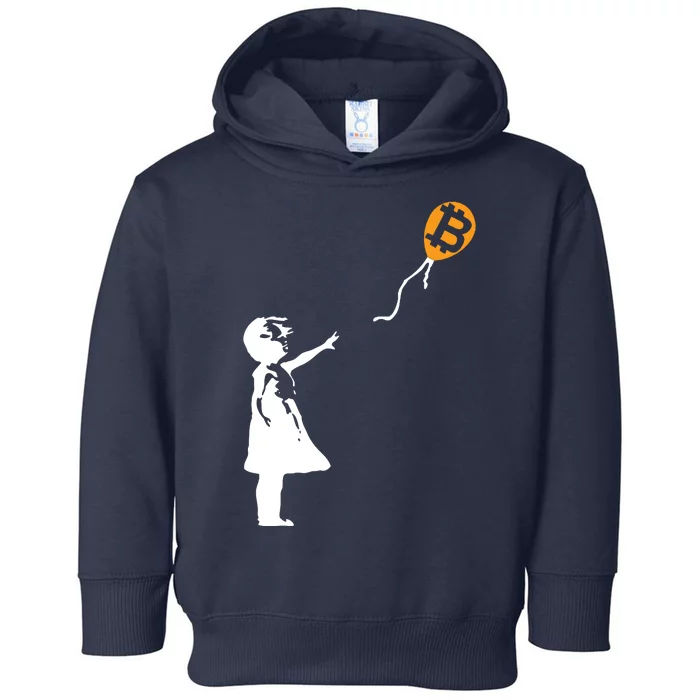 Bitcoin Balloon Cryptocurrency Toddler Hoodie